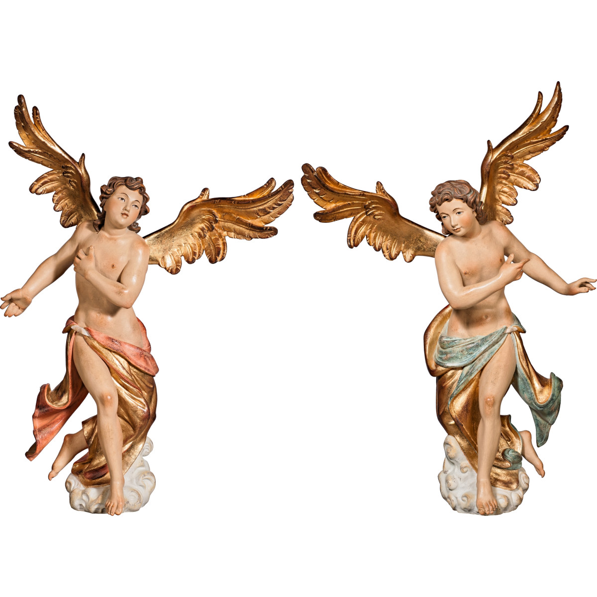 Pareja de ángeles estilo Napolitano para pared